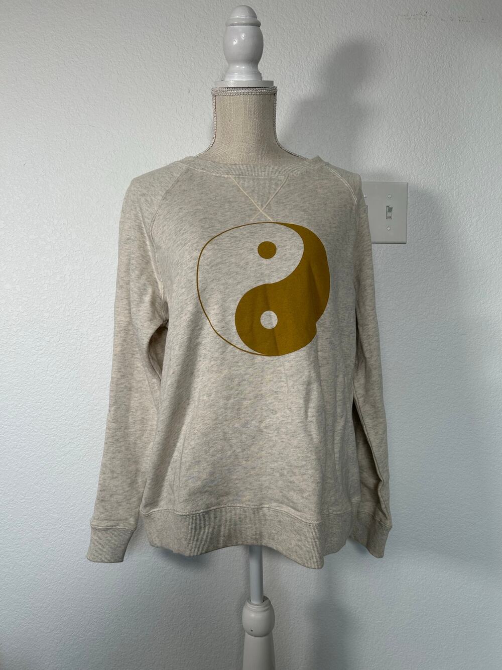Rebecca Minkoff Yin Yang Graphic Sweatshirt in Gray - M